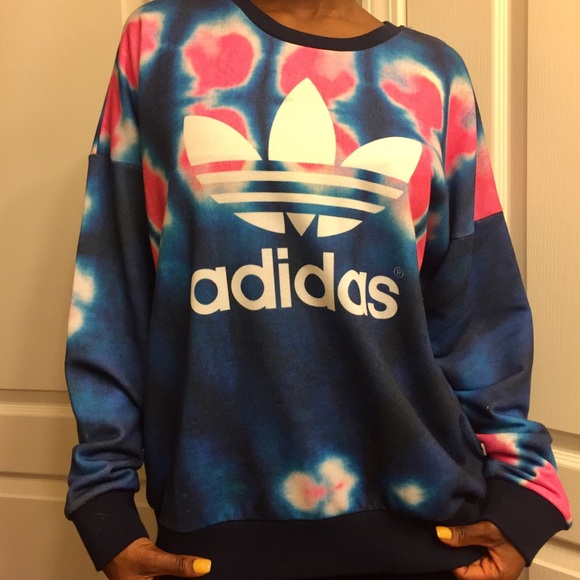 adidas tie dye sweatshirt